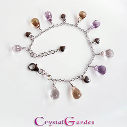 【水晶花園】紫黃晶‧925銀白K設計款手鍊 第3張的照片