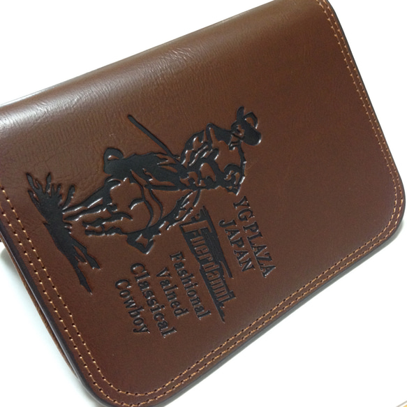 ♥2020 本牛革　2つ折り短財布　テキサスWallet　 2枚目の画像