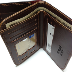 ♥2020 本牛革　2つ折り短財布　テキサスWallet　 5枚目の画像