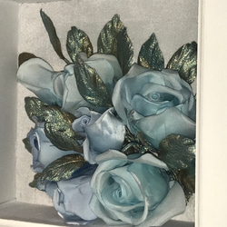 アートフラワー  ブルーの薔薇 2枚目の画像