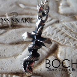 CROSS SNAKE PENDANT　BCP-05 2枚目の画像