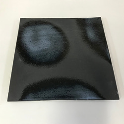 萩焼プレート皿  白雲文黒彩　 3枚目の画像