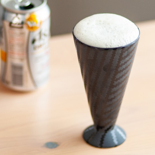 萩焼タンブラー Carbon pattern ビアグラス・ジョッキ 萩焼TAKE猛SHI