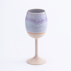 萩焼 「SAKE CUP」萩酒杯 紫  紫陽彩　 2枚目の画像