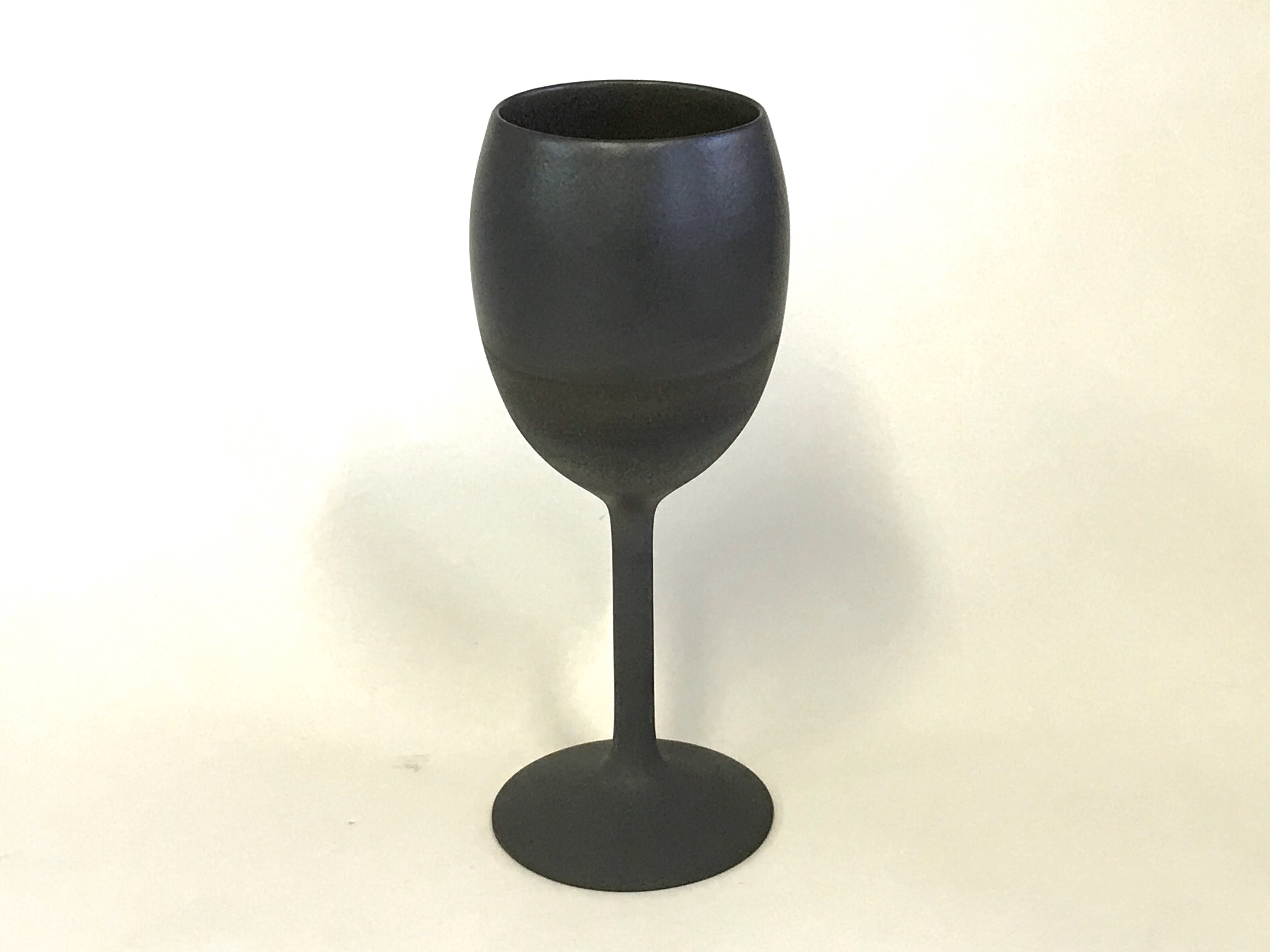 お酒が美味しくなる 萩焼 「SAKE CUP」萩酒杯 黒炭化 35,750円