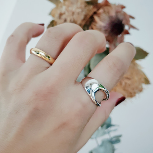 甲丸リング K18GP RS-34 指輪・リング Ring and I 通販 10288009