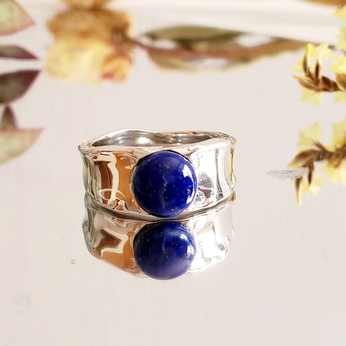 12月誕生石 ラピスラズリ、シルバーリング❣️RS-72 指輪・リング