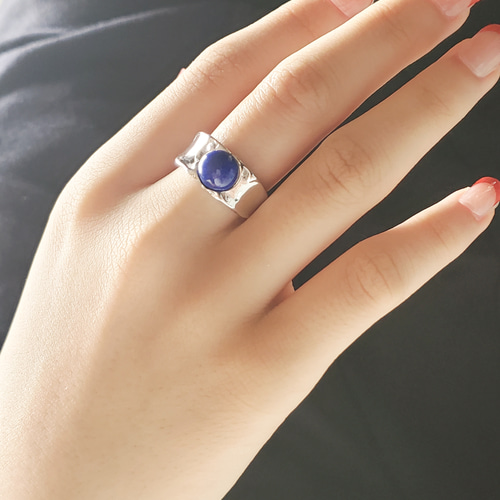 12月誕生石 ラピスラズリ、シルバーリング❣️RS-72 指輪・リング