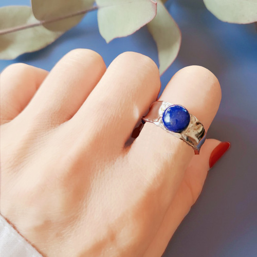 12月誕生石 ラピスラズリ、シルバーリング❣️RS-72 指輪・リング
