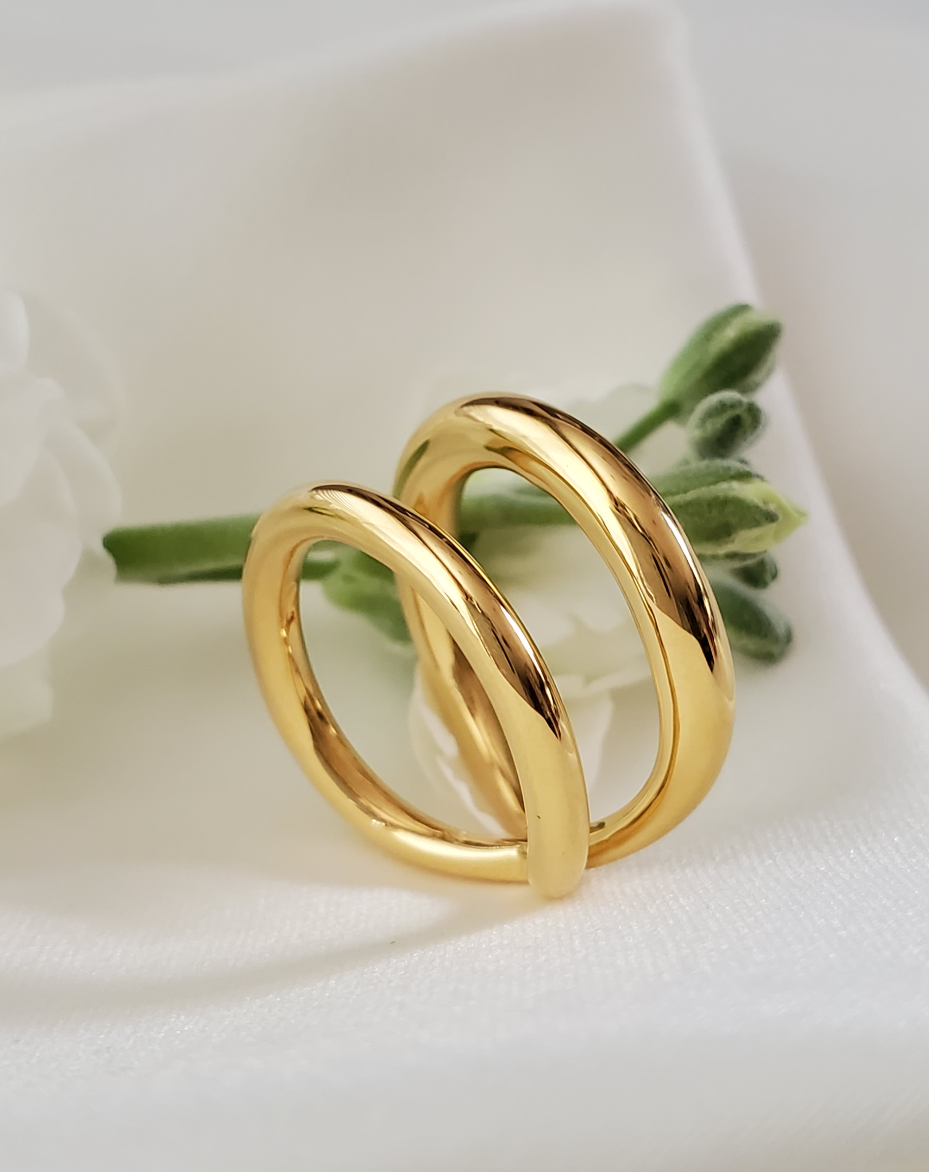 （送料無料）２way ゴールドリング　ダブルアーム　SV925　RS-54