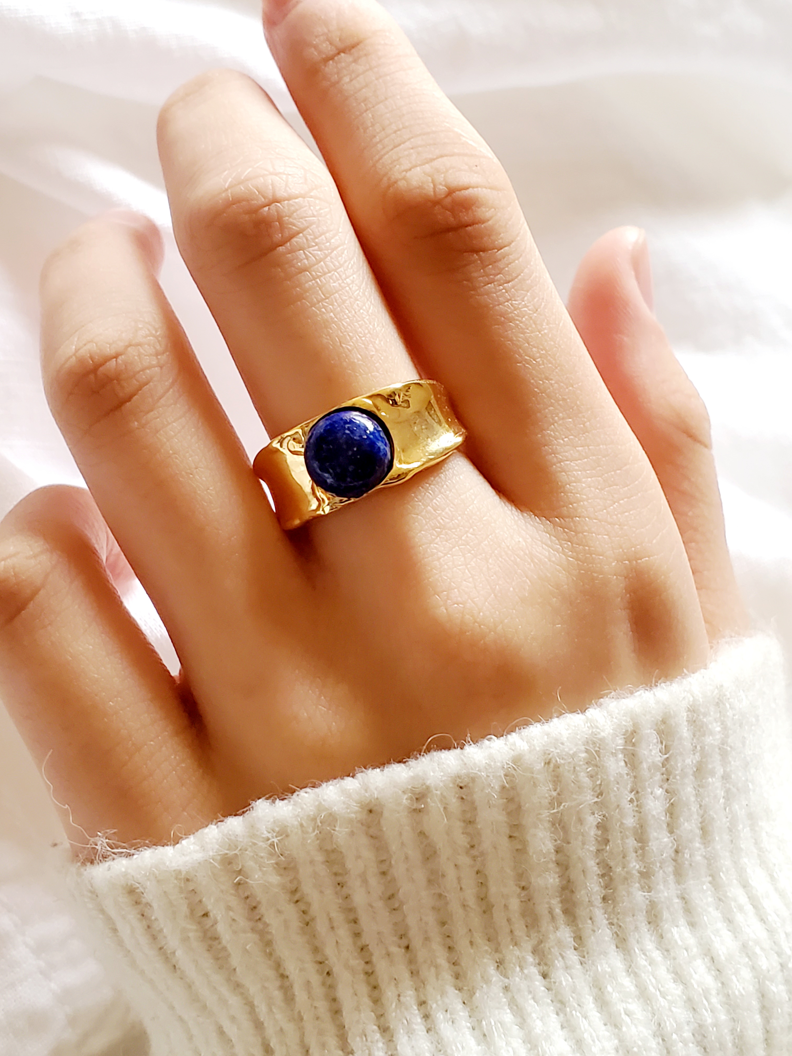 【海外 正規品】 ラピスラズリ　リング② Juvelia アクセサリー