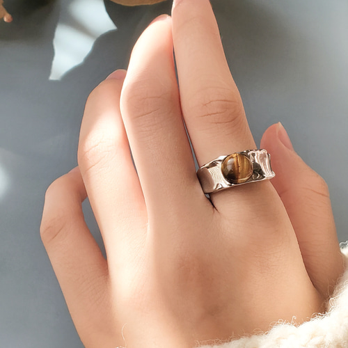 天然石タイガーアイシルバーリングRS-72 指輪・リング Ring and I 通販