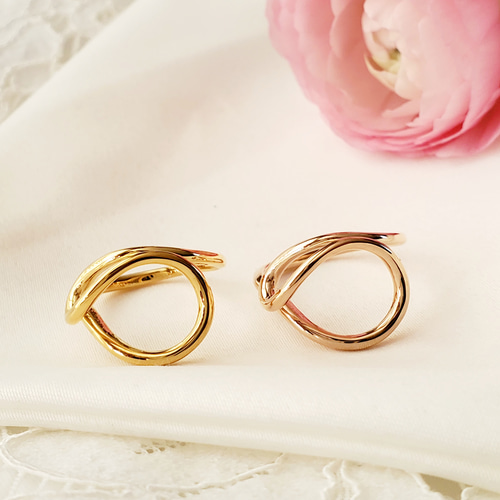 デザインお結びゴールドリングRS-80 k18GP 指輪・リング Ring and I