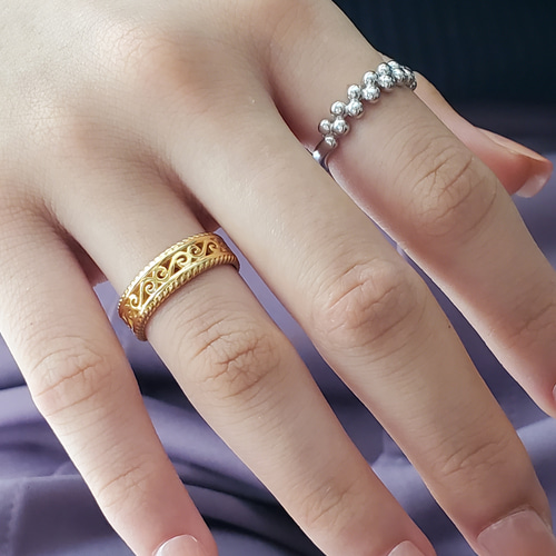 新作❤️透かしアラベスクゴールドリング❤️RS-133 指輪・リング Ring