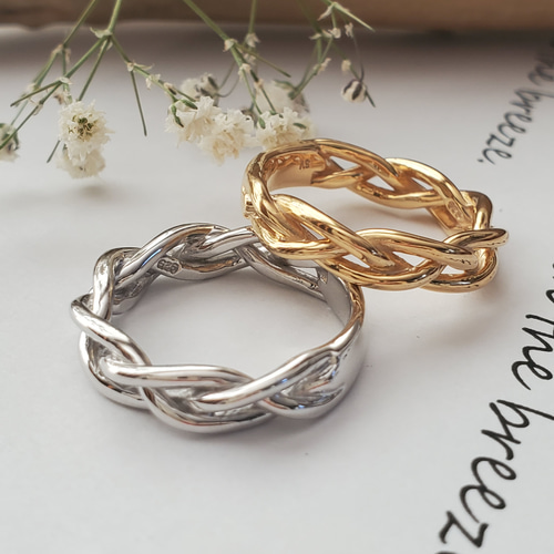 編み込みリング❤️シルバーリング❤️RS-136 指輪・リング Ring