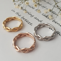 編み込みリング、ゴールドリングRS-136 指輪・リング Ring and I