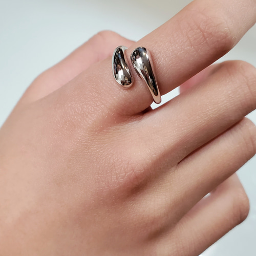 誉められるdrop ringシルバー925,RS-08,ドロップリング 指輪