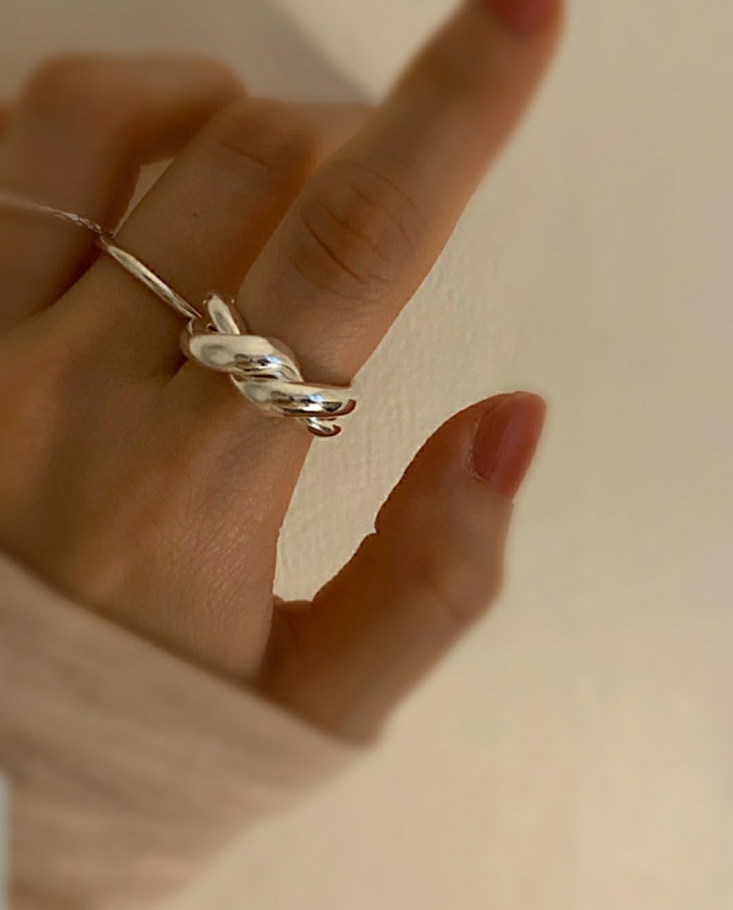 ボールドツイストリング、ねじねじSV925♡ RS-32