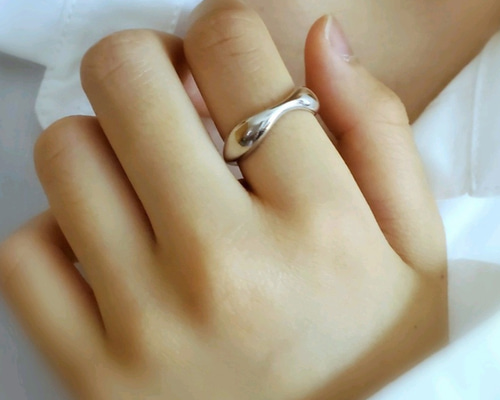 destiny ring sv925 RS-13 シルバーぼってりリング,フリーサイズ 指輪