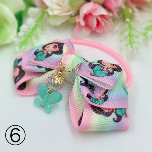 お子様用ヘアゴムB】プリンセスリボン ヘアゴム ゆめかわ