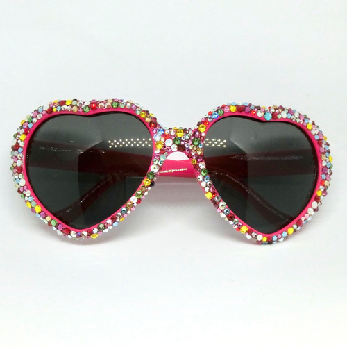 カラフルスワロフスキーハートサングラス サングラス akatsuki 通販