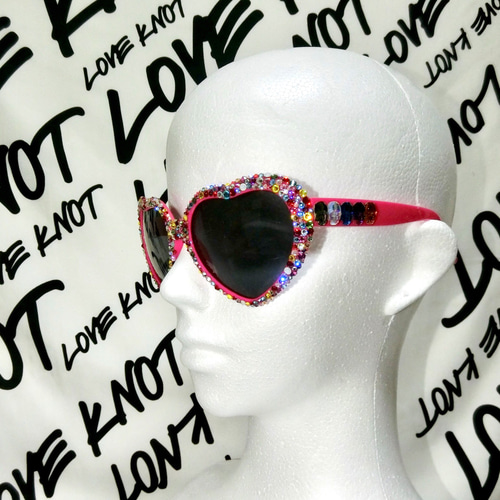 カラフルスワロフスキーハートサングラス サングラス akatsuki 通販