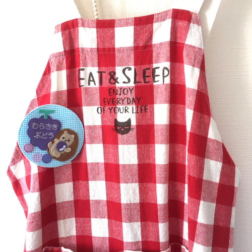 フェルトの名札☆ぶどうとハリネズミ☆児童館や保育実習に☆彡グレープ