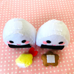 【おにぎりさんとおかずさん】フェルトおままごと　フェルトのおもちゃ　知育　保育　海外土産　ONIGIRI 3枚目の画像