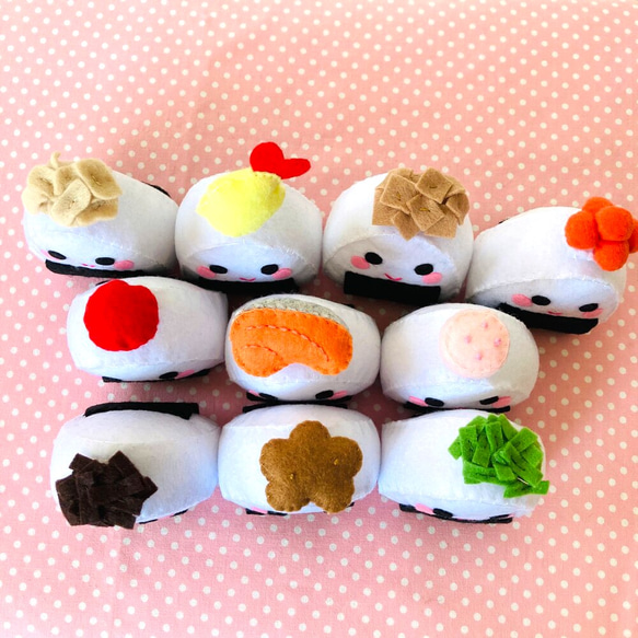 【おにぎりさんとおかずさん】フェルトおままごと　フェルトのおもちゃ　知育　保育　海外土産　ONIGIRI 8枚目の画像