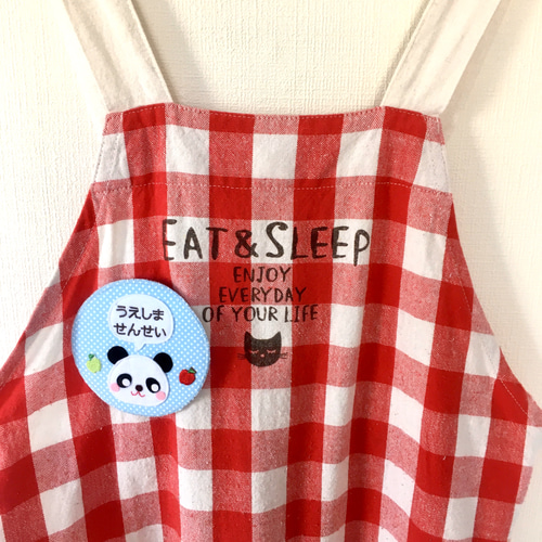 フェルトの名札☆パンダさん 児童館や保育実習に☆彡ワッペン名入れし