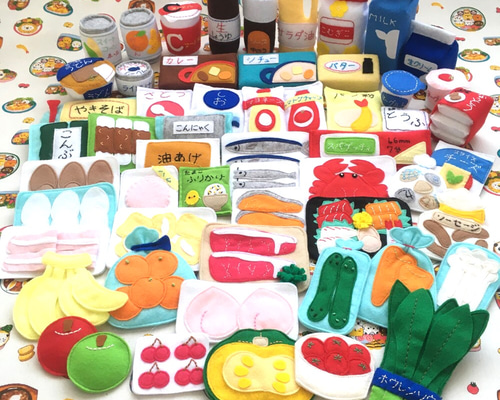 Creema限定』フェルトのおままごと☆スーパーマーケット①食材セット