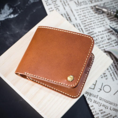 手縫いウォレット MISTERイタリア製最高級ヒップレザーウォレット【手縫い