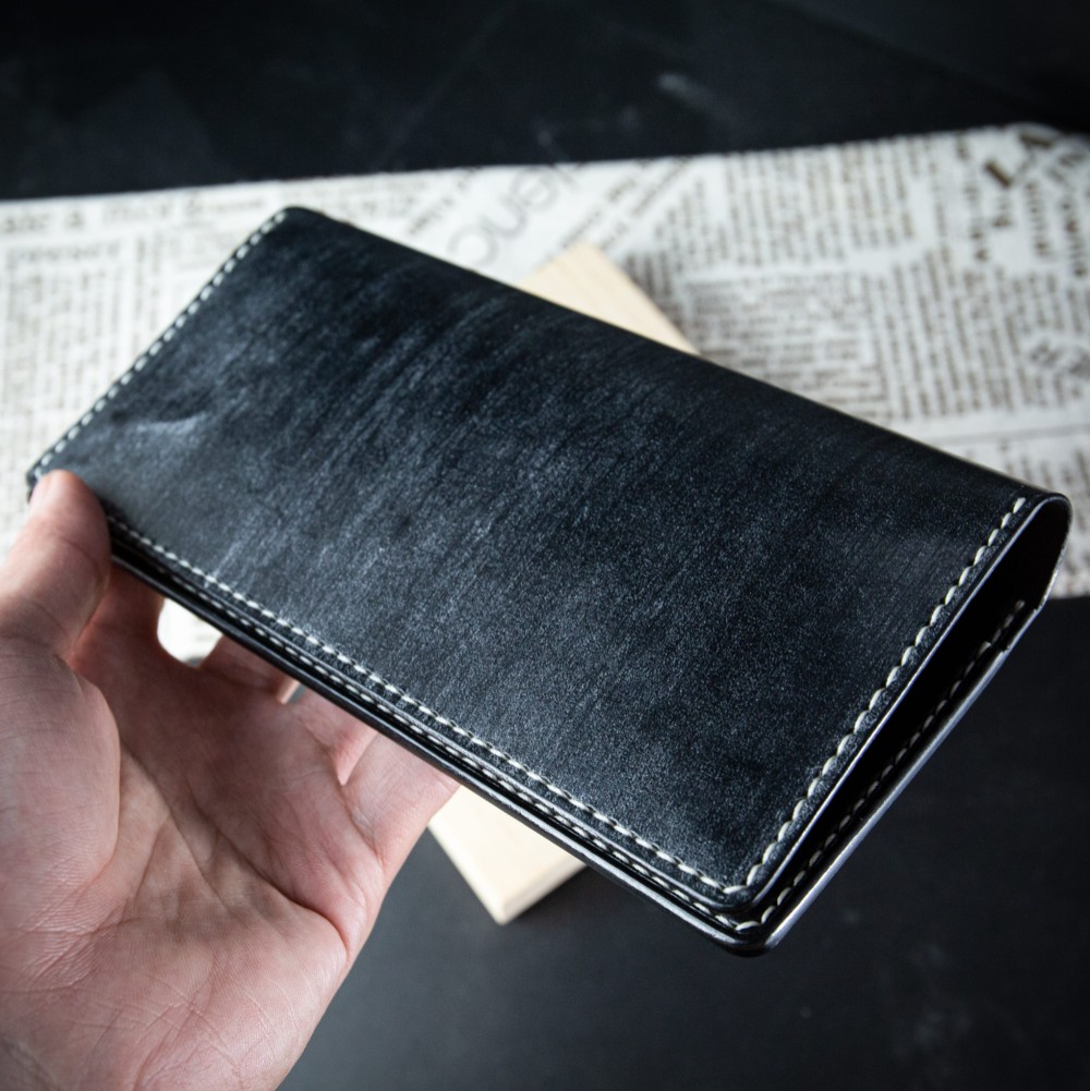 MISTER 英国馬革財布【手縫い長財布】カスタマイズ彫刻