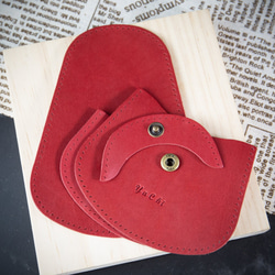 【貝殼零錢包】皮革材料包 MISTER手作皮革  刻字 顏色選擇 第5張的照片