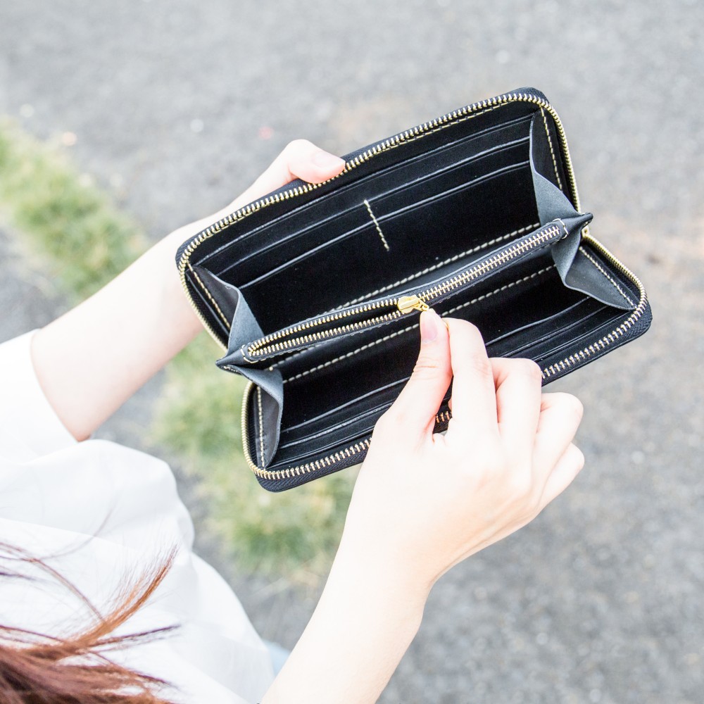 【ファスナー・チェーンクリップ・クラッチ】イタリア製ベジタブルタンニンレザー ミスターレザーグッズ