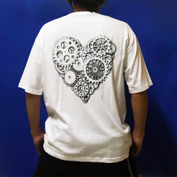 CLOCK WORK HEART BIGシルエットTシャツ 1枚目の画像