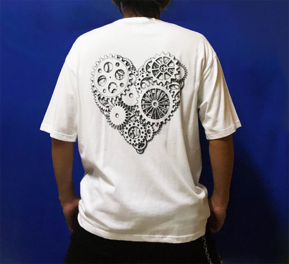 CLOCK WORK HEART BIGシルエットTシャツ 1枚目の画像