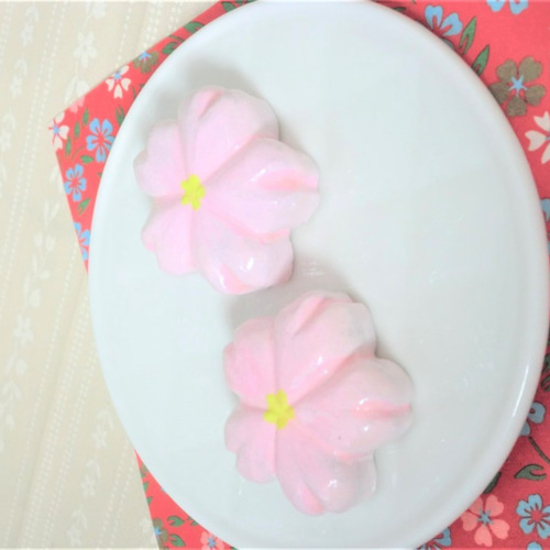 さくらの箸置き二個セット☆オーブン陶芸（訳あり） 箸・箸置き mo*ka  