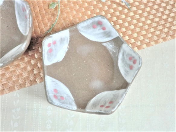 五角形豆小鉢（№2）二枚セット 4枚目の画像
