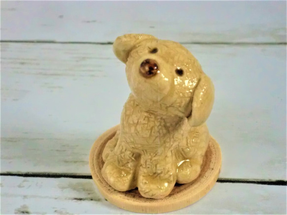 10%OFF ハンドメイド・手芸 オルゴナイト フラワー☆プードル1 犬置物