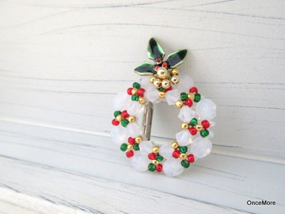 わりと大きめ⸜❤︎⸝‍真っ赤なバラのキラキラクリスマスリース★。.* 2022 わりと大きめ⸜❤︎⸝‍真っ赤なバラのキラキラクリスマスリース☆。.* 2022