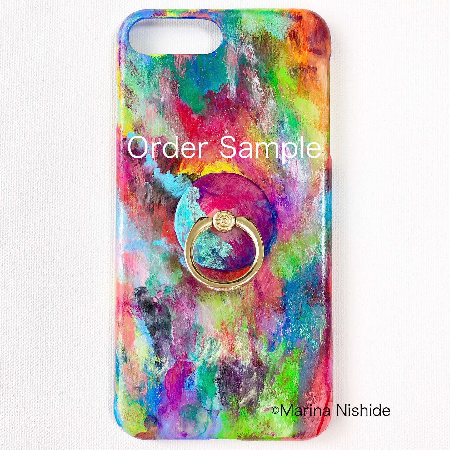 リング付き　オーダー　スマホケース　〜ココからの可能性の扉シリーズ〜