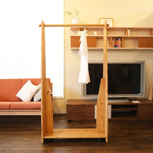 メール便可 2セットまで ハンガーラック ✨ スクールラック 木製ラック