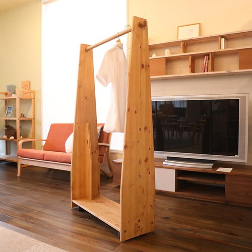12月スーパーSALE 15%OFF】 ハンガーラック ✨ スクールラック 木製