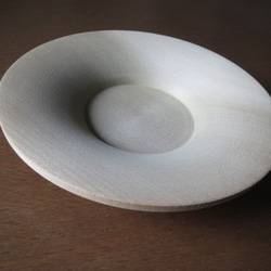 木彫りの茶托★バラｂ(ツースンサン）★素材朴ノ木　ｻｲｽﾞ直径12㎝（普通サイズ） 5枚目の画像