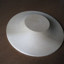 木彫りの茶托★バラｂ(ツースンサン）★素材朴ノ木　ｻｲｽﾞ直径12㎝（普通サイズ） 6枚目の画像