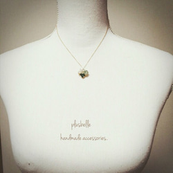 14kgf bijou necklace olive 第3張的照片