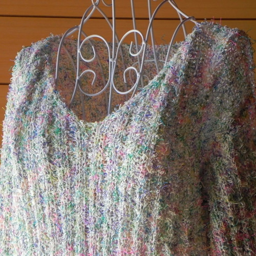 春色 ファンシーヤーンのサマーセーター ニット・セーター Beee