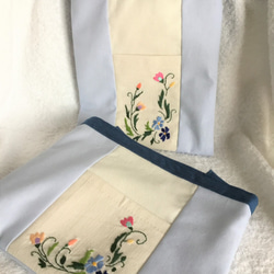 花刺繍のミニバッグ・タテ型 6枚目の画像