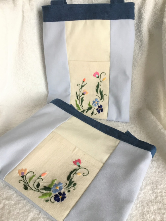 花刺繍のミニバッグ・ヨコ型 6枚目の画像